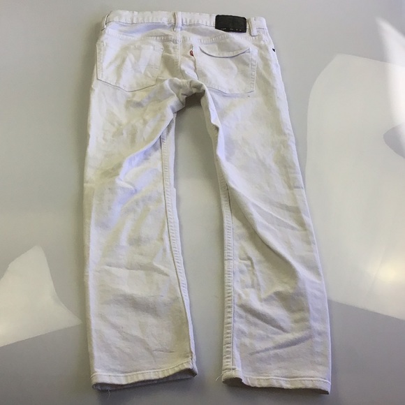 Levi’s men’s 501 skinny jeans white size 29in - Picture 2 of 3